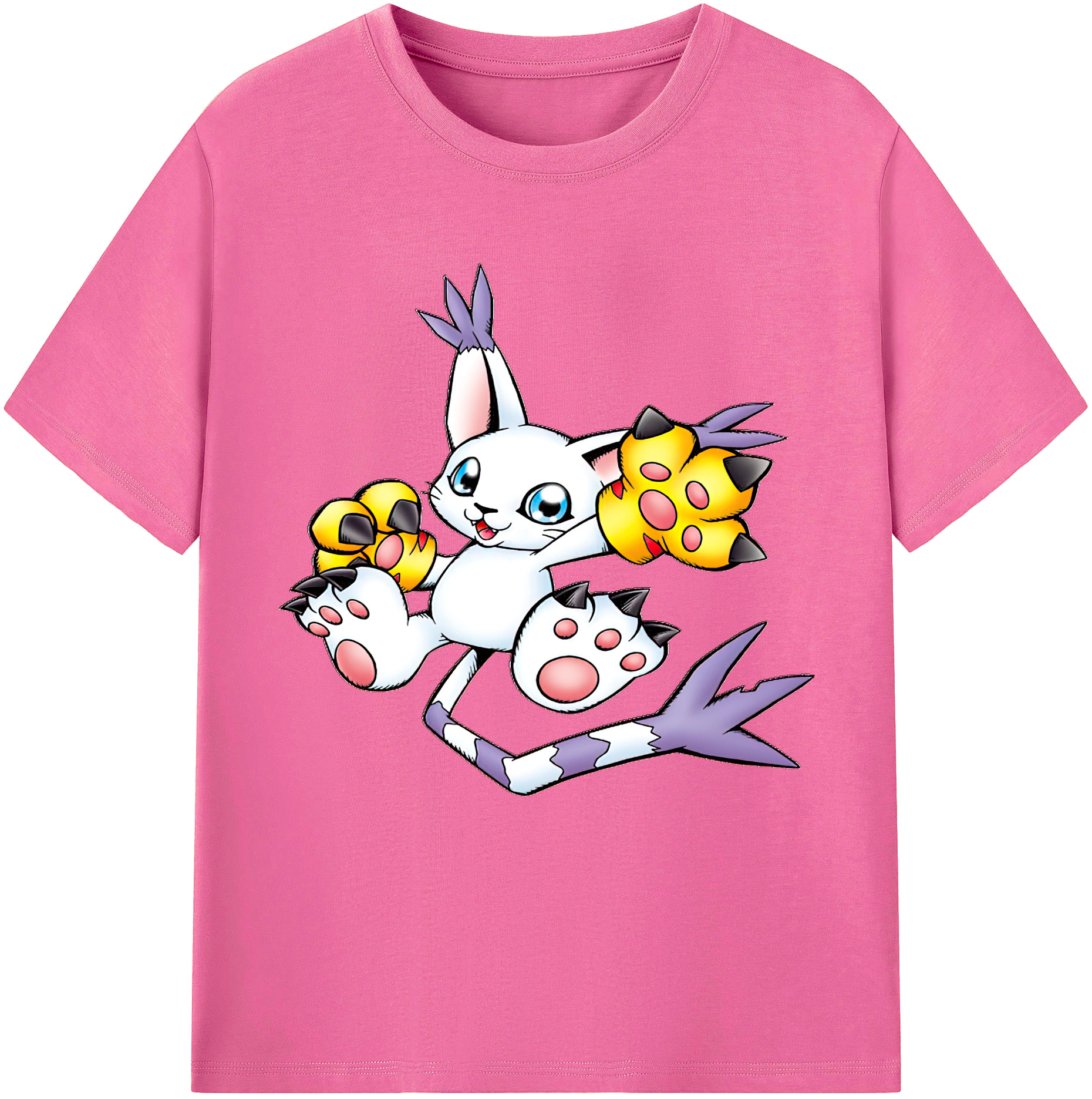（画像用） Digimon デジタルモンスター/デジモン レディースカジュアルプリントTシャツ（綿100％）